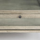 42" Gray and Black Glass and Metal Square Coffee Table With Shelf