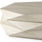 48" Natural Solid Wood Hexagon Lift Top Solid Coffee Table