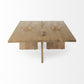 34" Natural Wood Coffee Table