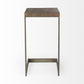 26" Brown Solid and Manufactured Wood Square End Table