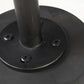 24" Black Solid and Manufactured Wood Round End Table