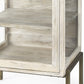 24" Beige Solid Wood Square End Table