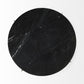 20" Black Marble Round End Table
