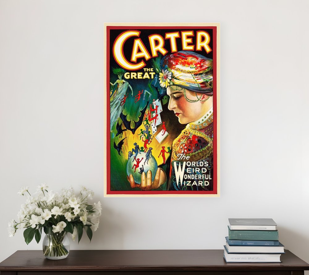 Vintage c1920sCarter Magic Poster Wall Art