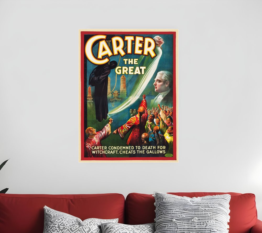 Vintage 1926 Carter Witchcraft Magic Unframed Print Wall Art