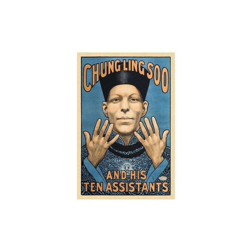 Chung Ling Soo Vintage Magic Unframed Print Wall Art