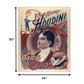 30" X 24" Houdini King Of Cards Vintage Magic Poster Wall Art
