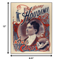 30" X 24" Houdini King Of Cards Vintage Magic Poster Wall Art