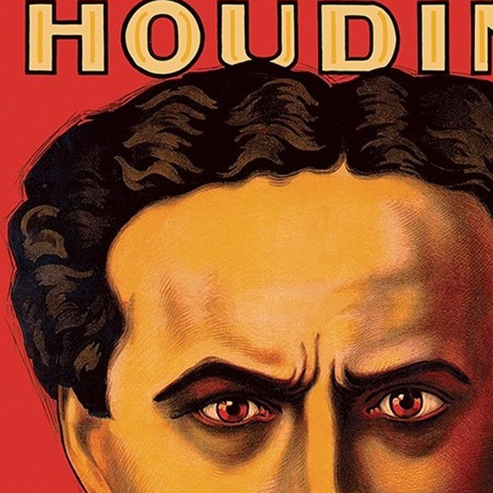 36" X 48" Houdini Master Of Mystery Vintage Magic Poster Wall Art