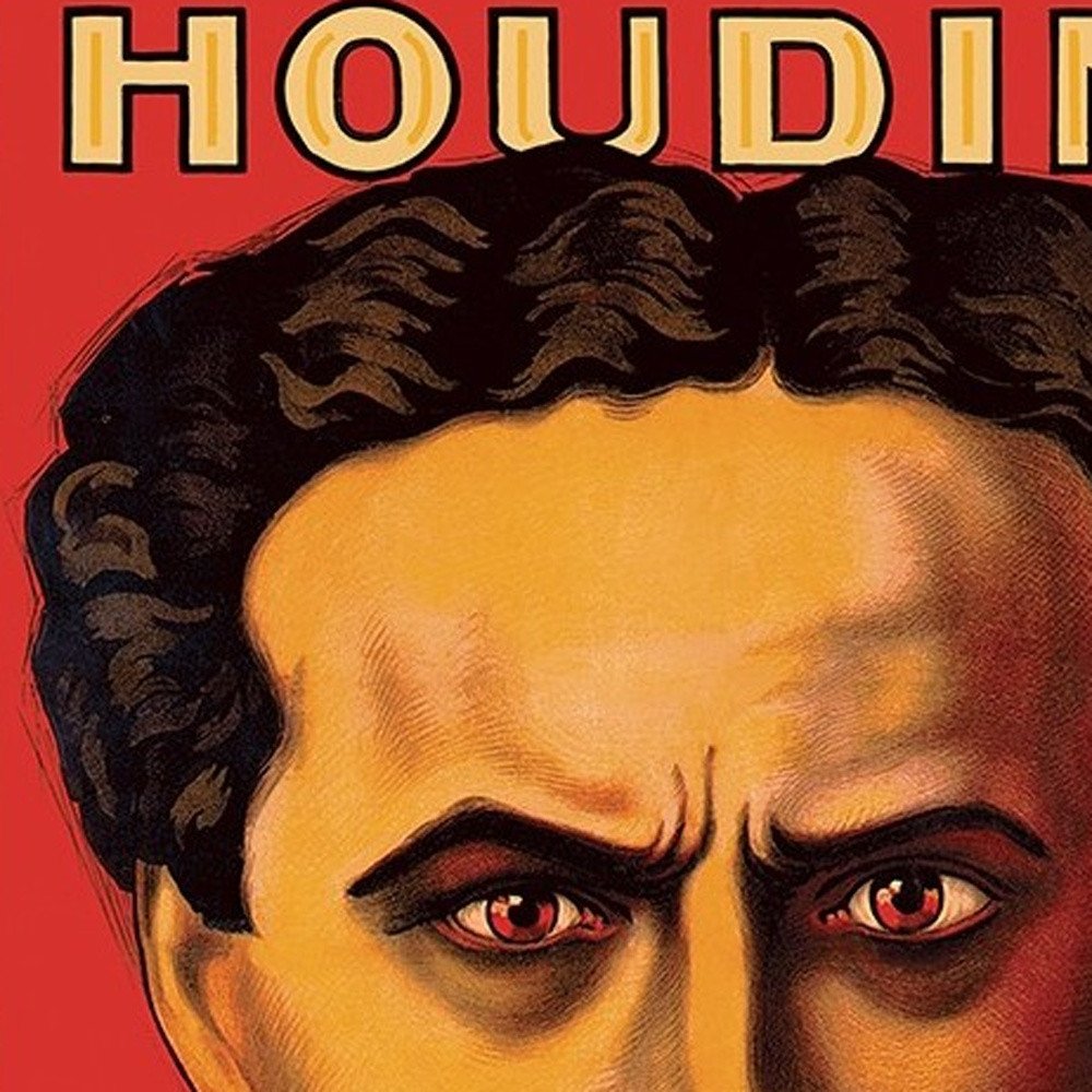 36" X 48" Houdini Master Of Mystery Vintage Magic Poster Wall Art