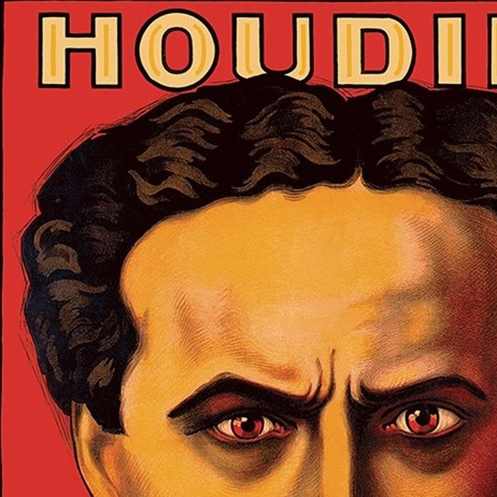 36" X 48" Houdini Master Of Mystery Vintage Magic Poster Wall Art