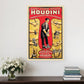 24" X 36" Houdini Handcuff King Vintage Magic Poster Wall Art
