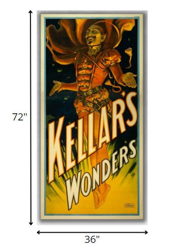 24" X 48" Keller's Wonders Vintage Magic Poster Wall Art