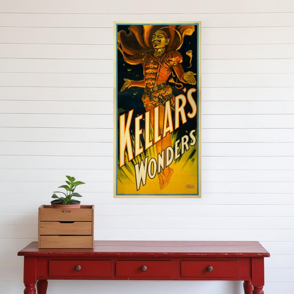 24" X 48" Keller's Wonders Vintage Magic Poster Wall Art