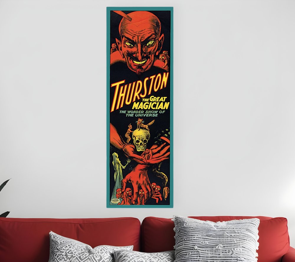18" X 54" Thurston The Great Wonder Show Vintage Magic Poster Wall Art