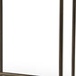 29" Bronze Leather and Metal Backless Bar Chair
