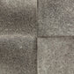 20" Gray Wool And Brown Footstool Ottoman