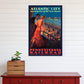Vintage 1935 Atlantic City Travel Unframed Print Wall Art
