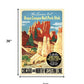 36" X 54" Vintage 1950S Bryce Canyon National Park Wall Art