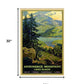 Vintage 1920S Adirondack Mountains Unframed Print Wall Art