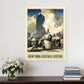 New York Railroad Vintage Travel Unframed Print Wall Art