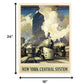 New York Railroad Vintage Travel Unframed Print Wall Art