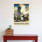 New York Railroad Vintage Travel Unframed Print Wall Art