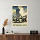 New York Railroad Vintage Travel Unframed Print Wall Art