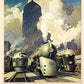 New York Railroad Vintage Travel Unframed Print Wall Art