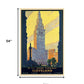 Cleveland Union Terminal Vintage Travel Unframed Print Wall Art