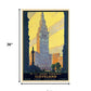 Cleveland Union Terminal Vintage Travel Unframed Print Wall Art