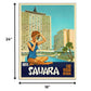 24" X 30" Hotel Sahara C1960S Las Vegas Vintage Travel Poster Wall Art