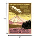 24" X 32" Lassen Volcanic National Park Vintage Travel Poster Wall Art