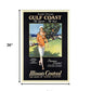 Gulf Coast Golf 1932 Vintage Travel Unframed Print Wall Art