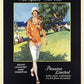 Gulf Coast Golf 1932 Vintage Travel Unframed Print Wall Art