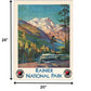 24" X 32" Rainier National Park C1920S Vintage Travel Poster Wall Art