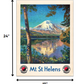 36" X 48" Mt. St. Helens C1920S Vintage Travel Poster Wall Art