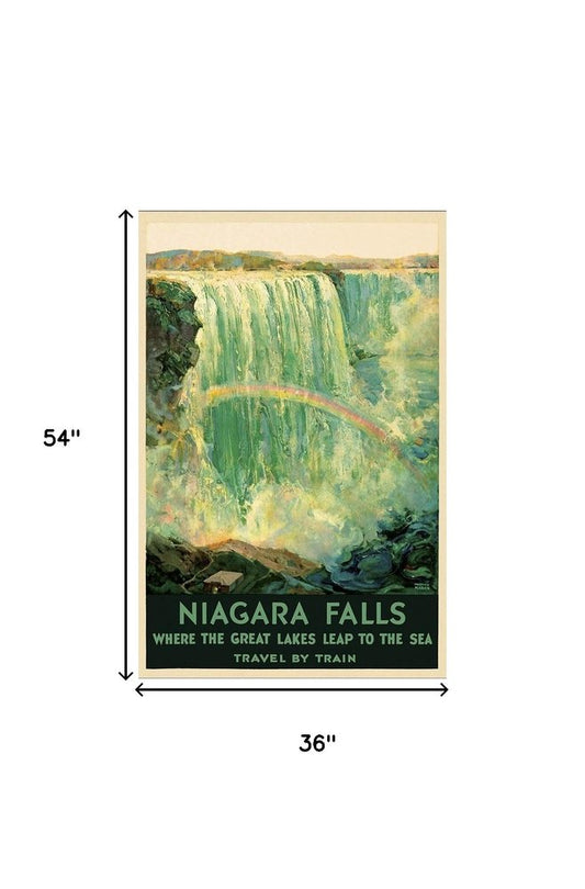 24" X 36" Niagra Falls New York C1920S Vintage Travel Poster Wall Art
