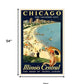 Vintage 1929 Chicago Vacation Travel Unframed Print Wall Art