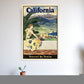 Vintage 1934 California Travel Unframed Print Wall Art