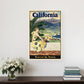 Vintage 1934 California Travel Unframed Print Wall Art