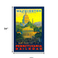 Washington Dc Vintage Travel Unframed Print Wall Art
