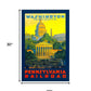 Washington Dc Vintage Travel Unframed Print Wall Art