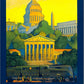 Washington Dc Vintage Travel Unframed Print Wall Art