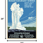 36" x 48" Yellowstone National Park c1938 Vintage Travel Poster Wall Art