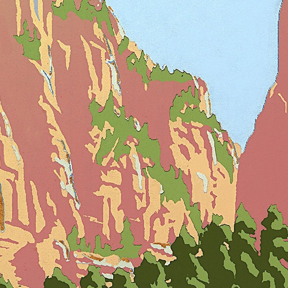 24" x 32" Zion National Park c1938 Vintage Travel Poster Wall Art