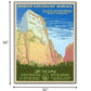 24" x 32" Zion National Park c1938 Vintage Travel Poster Wall Art