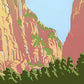 24" x 32" Zion National Park c1938 Vintage Travel Poster Wall Art