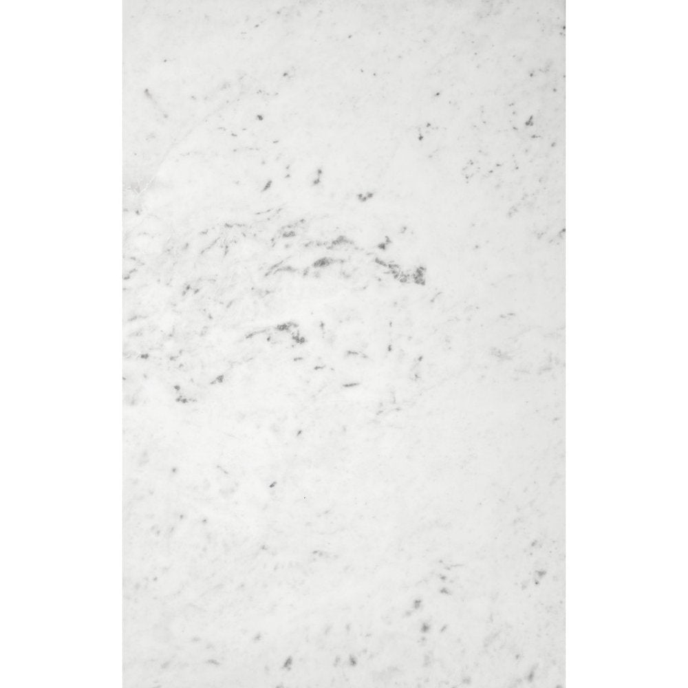 23" Gold Genuine Marble Look Rectangular End Table