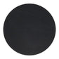18" Black Solid Wood Round End Table